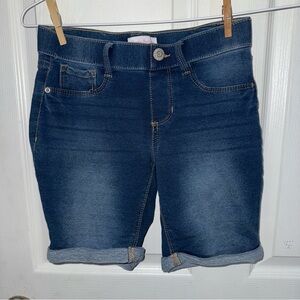 Dark Blue Denim Shorts